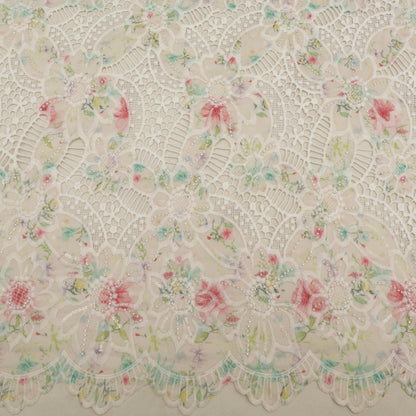 Crepe Embroidery Fabric