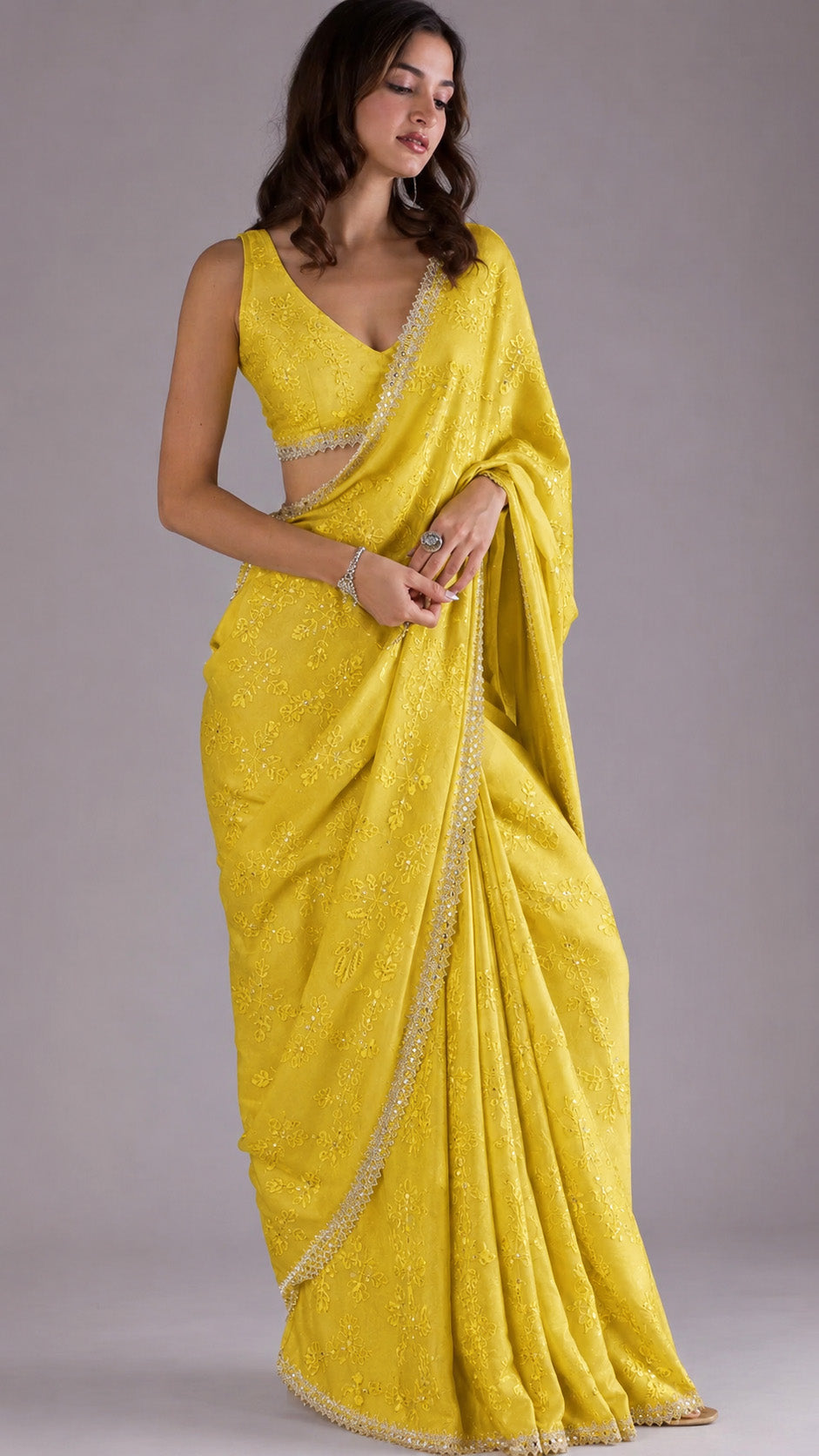 Chanderi Embroidery Fabric