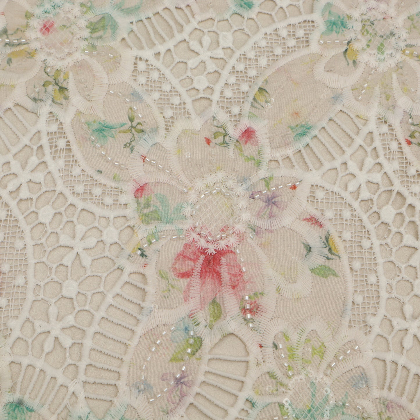 Crepe Embroidery Fabric