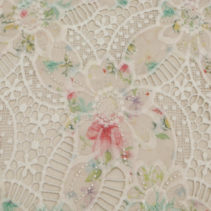 Crepe Embroidery Fabric