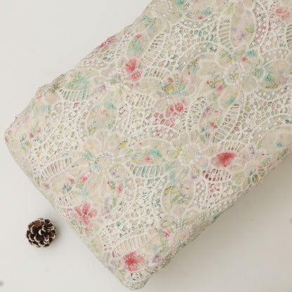 Crepe Embroidery Fabric