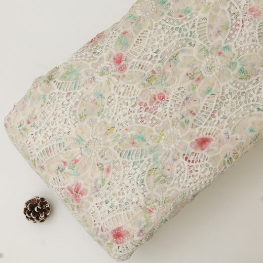 Crepe Embroidery Fabric