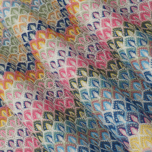 Multicolor Style Textile Crosia Fabric