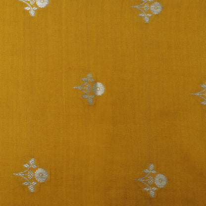 Mustard Color Munga Brocade Fabric