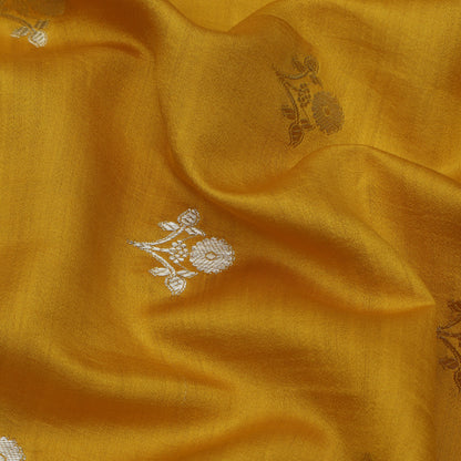Mustard Color Munga Brocade Fabric