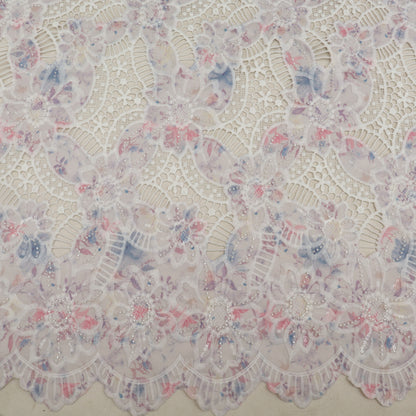 Crepe Embroidery Fabric