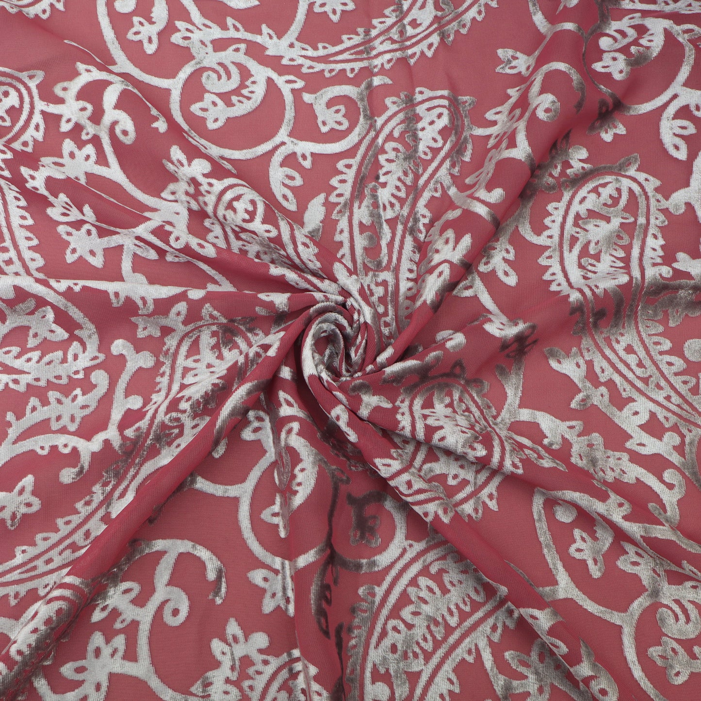 Pink Color Brasso Velvet Fabric