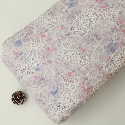 Crepe Embroidery Fabric