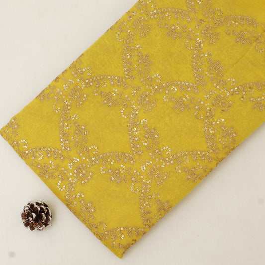 Chanderi Embroidery Fabric