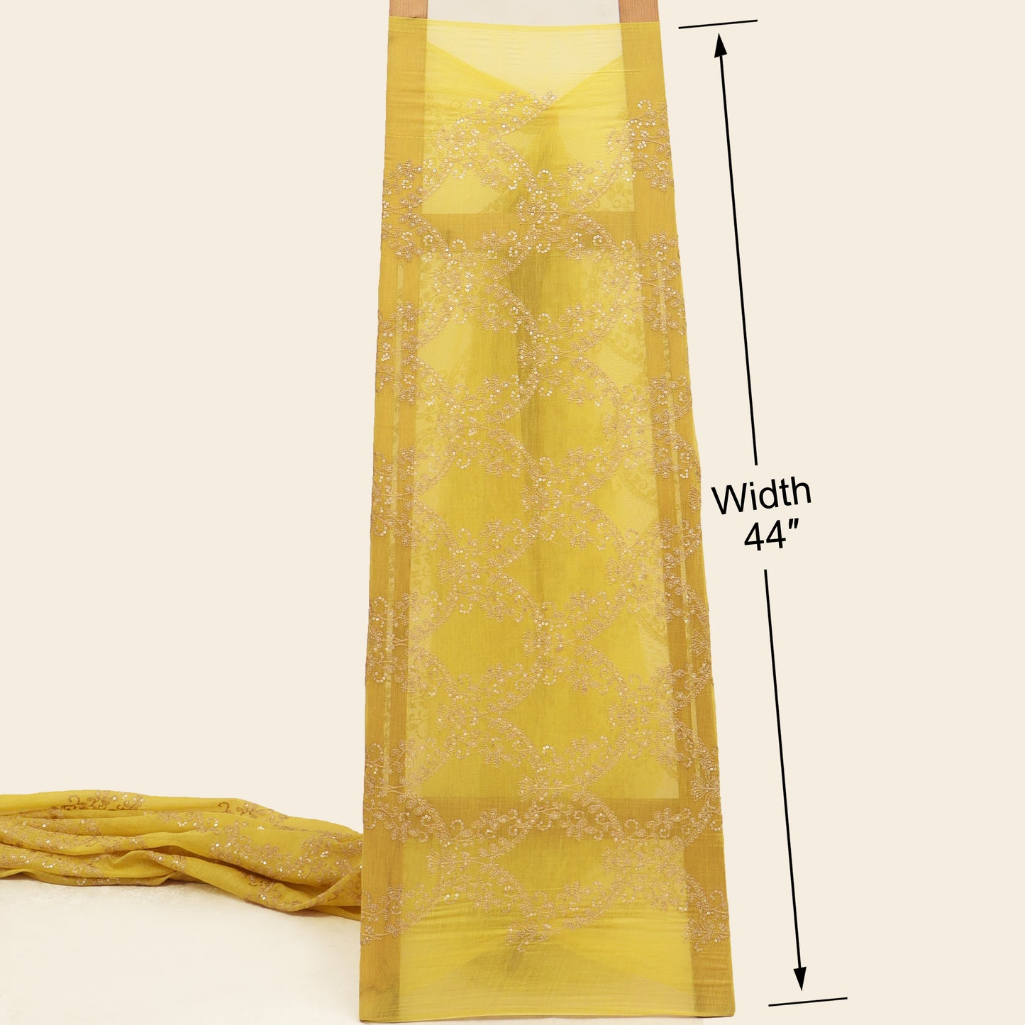 Chanderi Embroidery Fabric