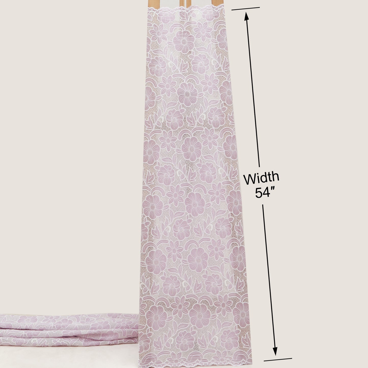 Crepe Embroidery Fabric