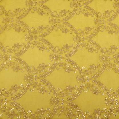 Chanderi Embroidery Fabric
