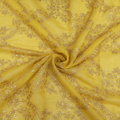 Chanderi Embroidery Fabric