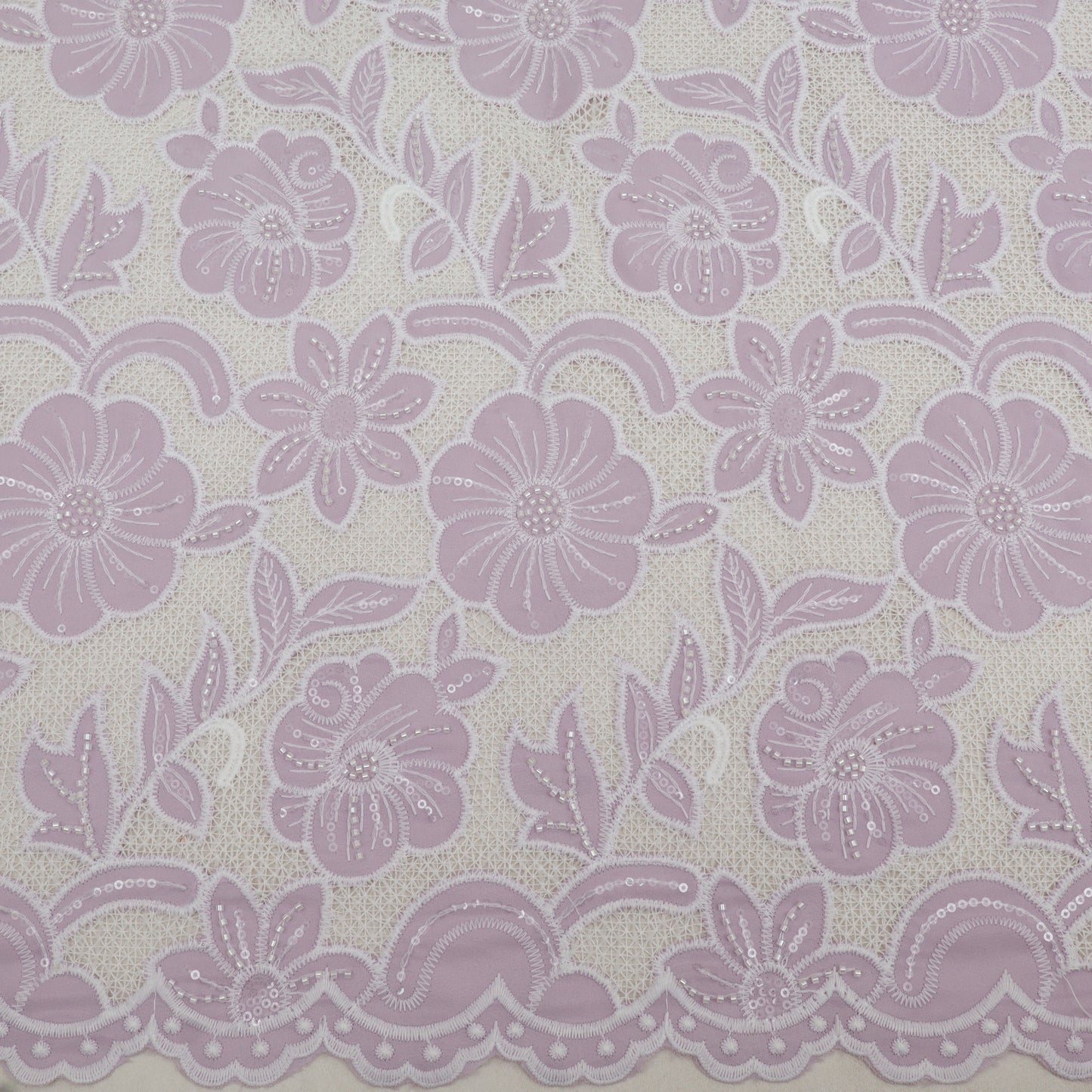 Crepe Embroidery Fabric