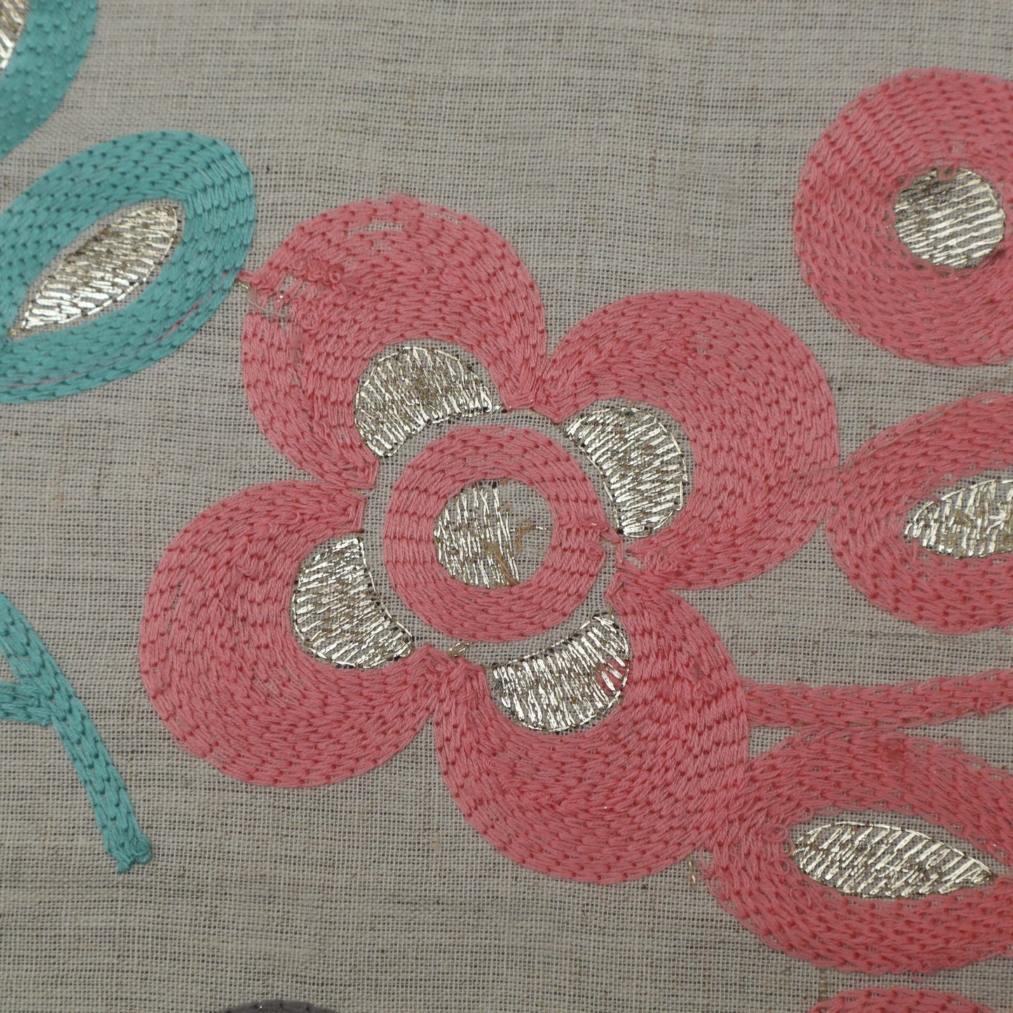 Colored Linen Embroidery Fabric