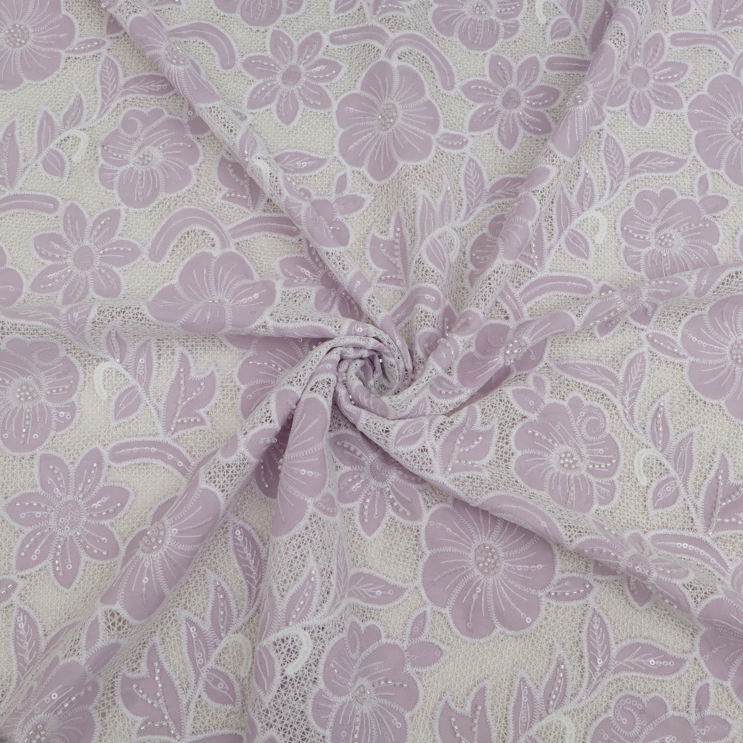 Crepe Embroidery Fabric