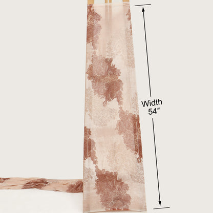 Cream Color Brasso Velvet Fabric