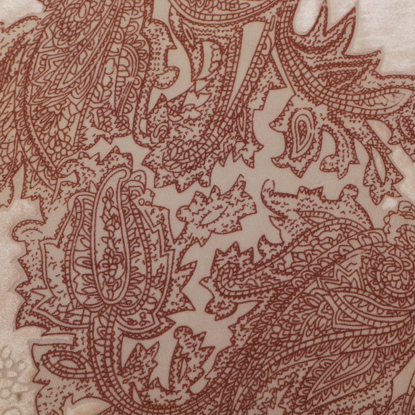 Cream Color Brasso Velvet Fabric