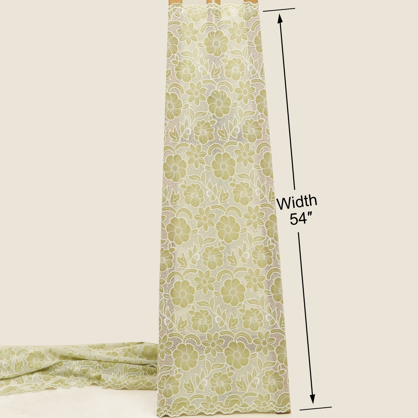 Crepe Embroidery Fabric