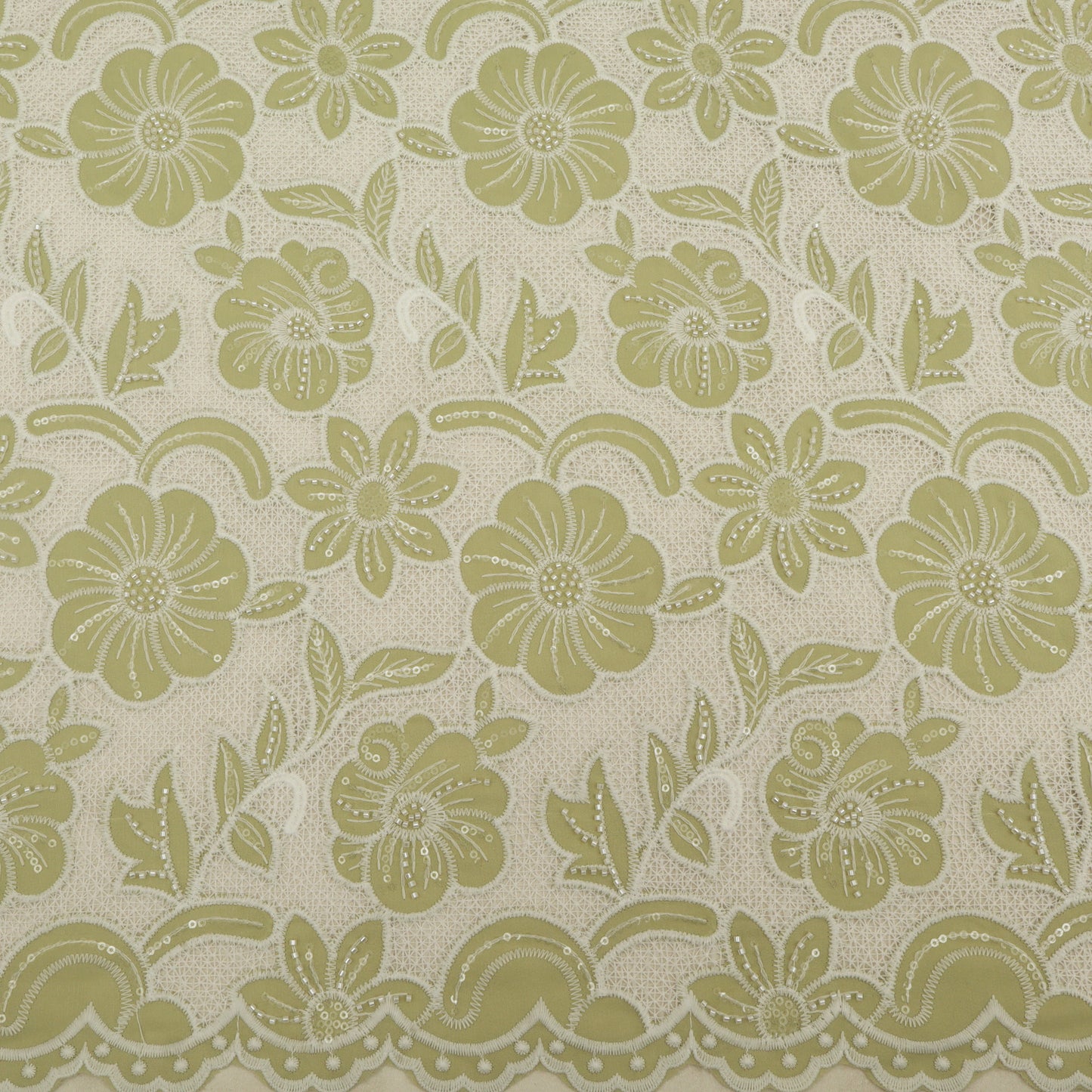 Crepe Embroidery Fabric