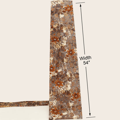 Floral Printed Brasso Velvet Fabric