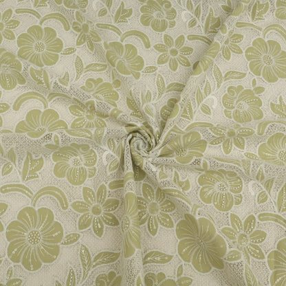 Crepe Embroidery Fabric