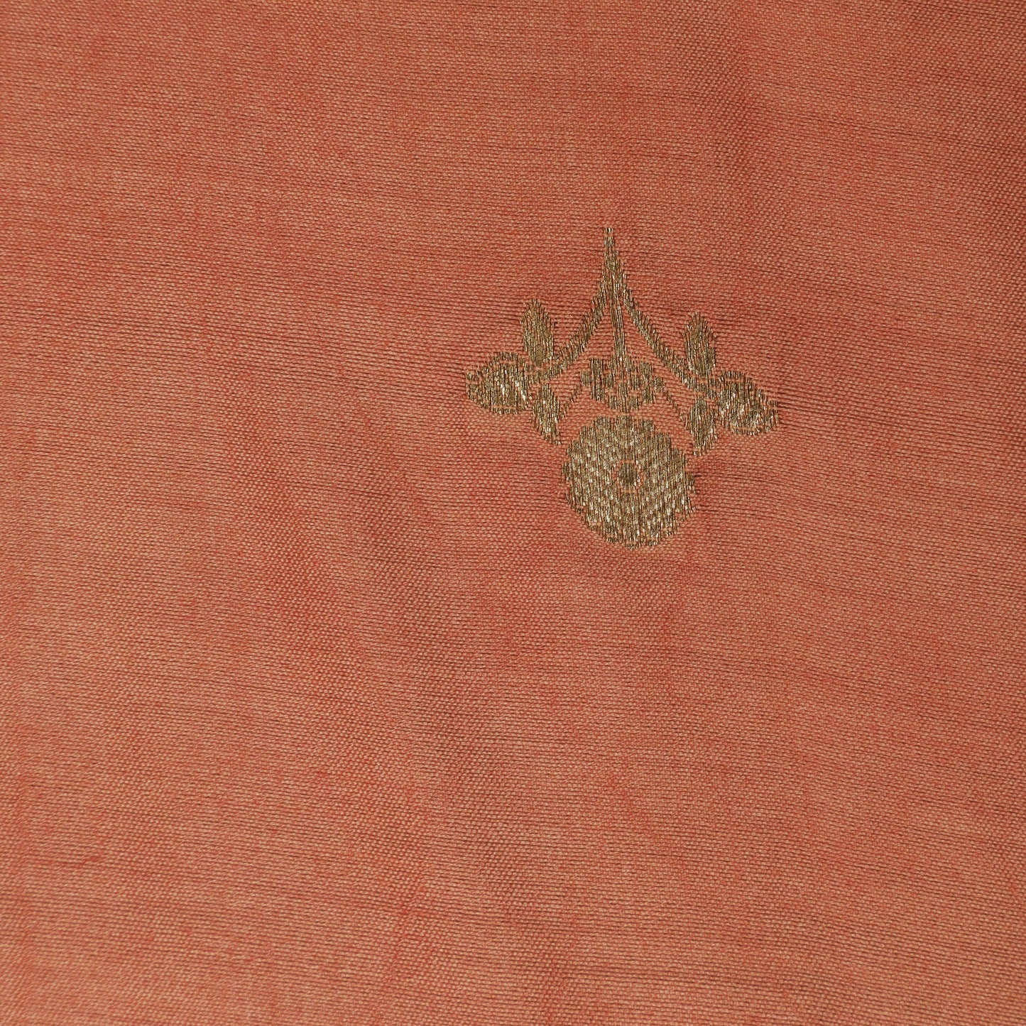 Peach Color Munga Brocade Fabric
