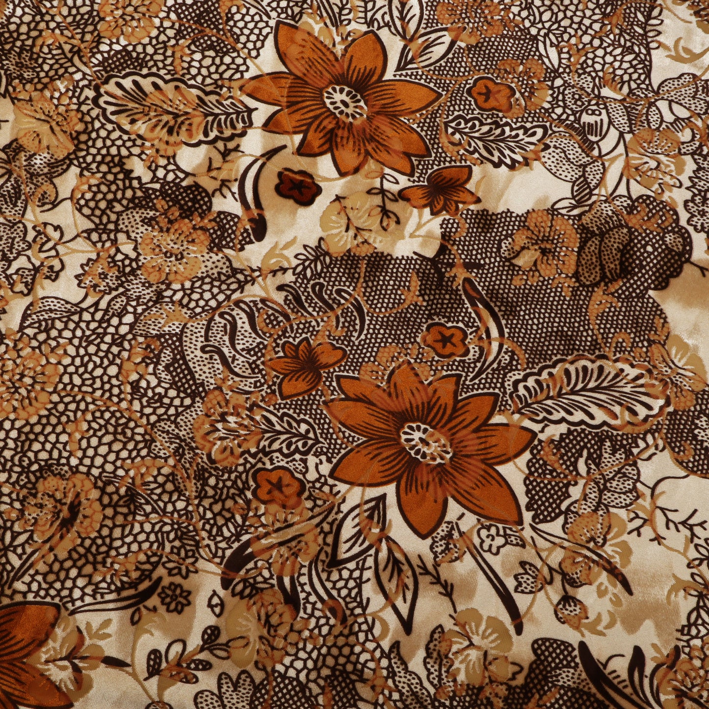 Floral Printed Brasso Velvet Fabric