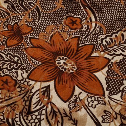 Floral Printed Brasso Velvet Fabric