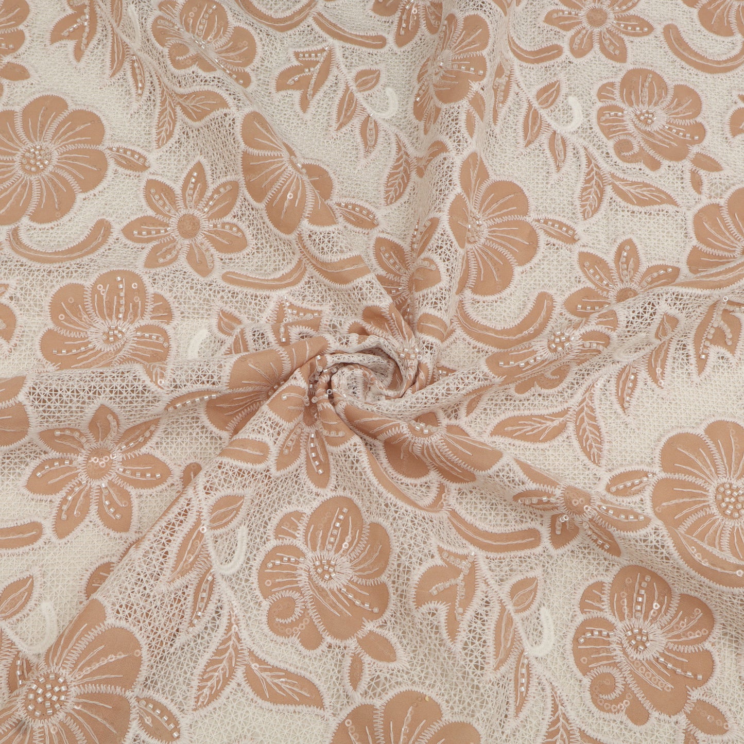 Crepe Embroidery Fabric