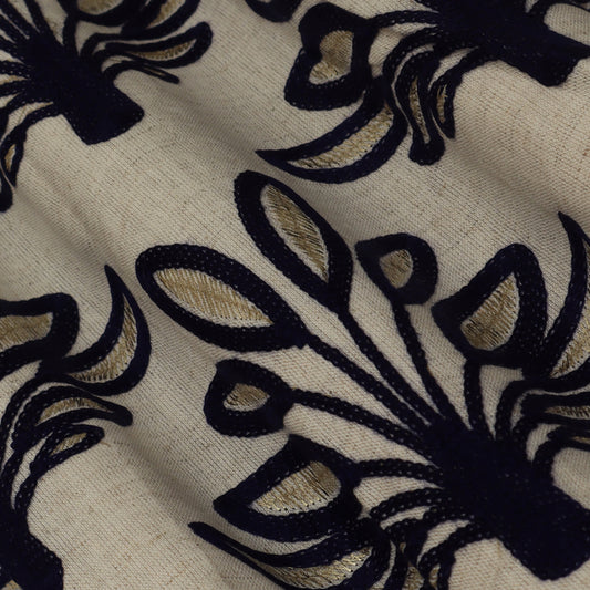 Colored Linen Embroidery Fabric