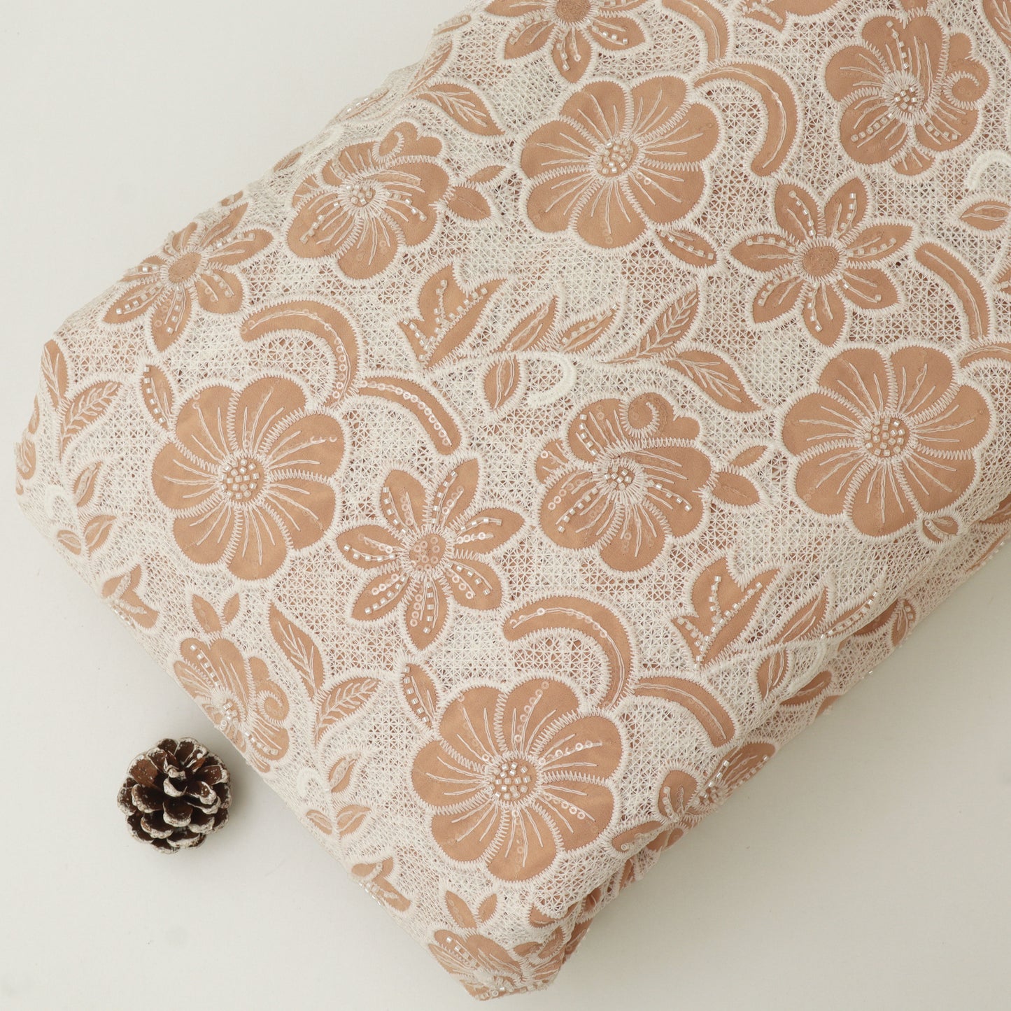 Crepe Embroidery Fabric