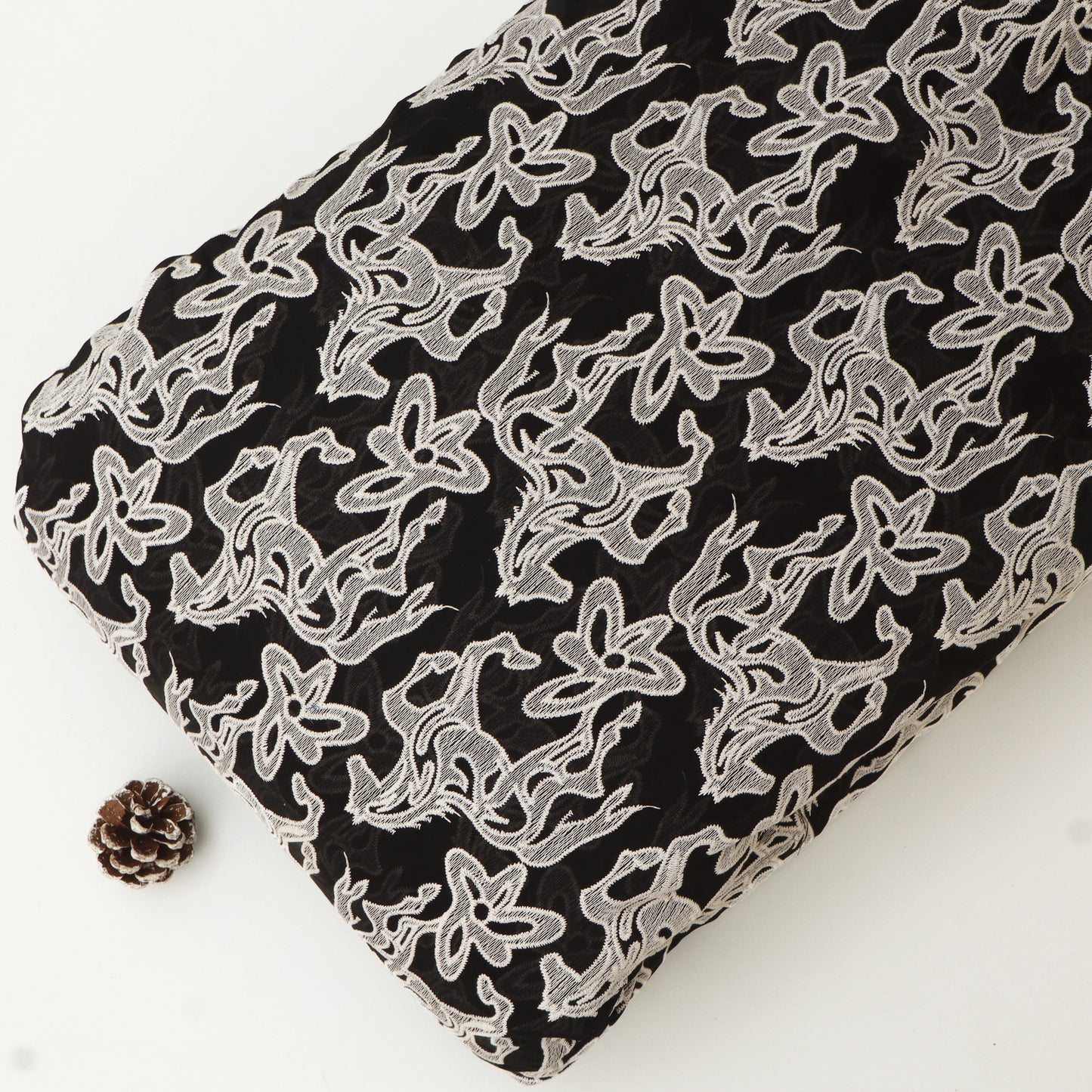 Chanderi Embroidery Fabric