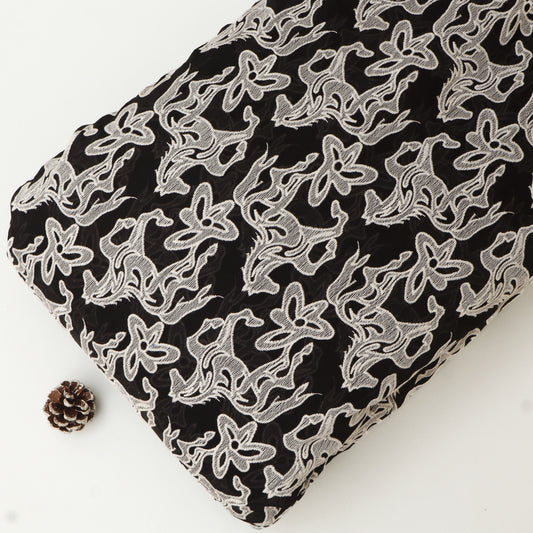 Chanderi Embroidery Fabric