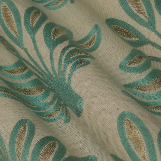 Colored Linen Embroidery Fabric