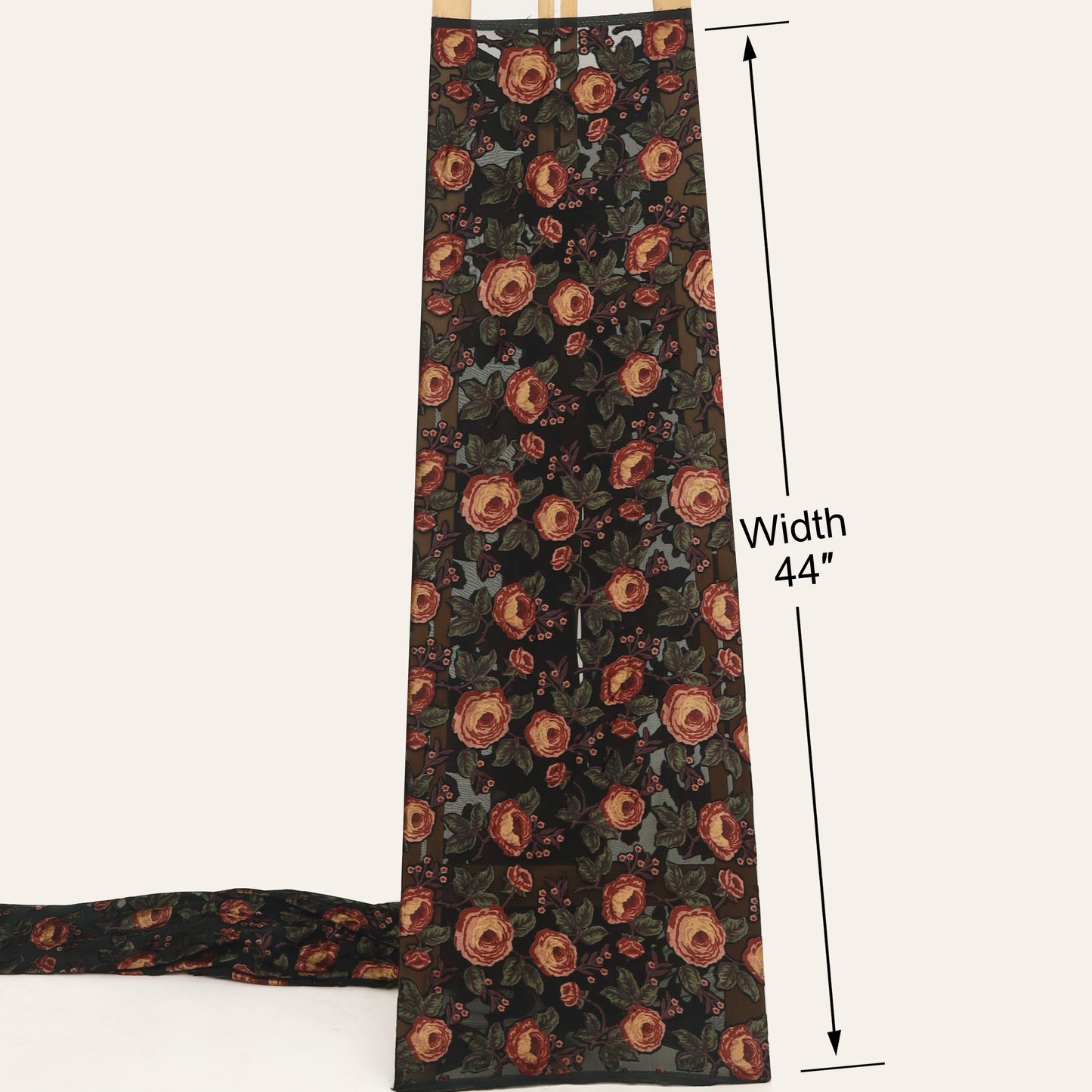 Floral Style Brasso Velvet Fabric