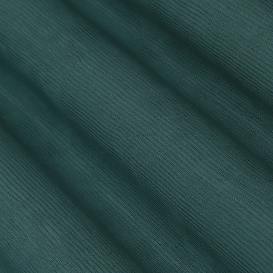 Green Color Crush Georgette Fabric