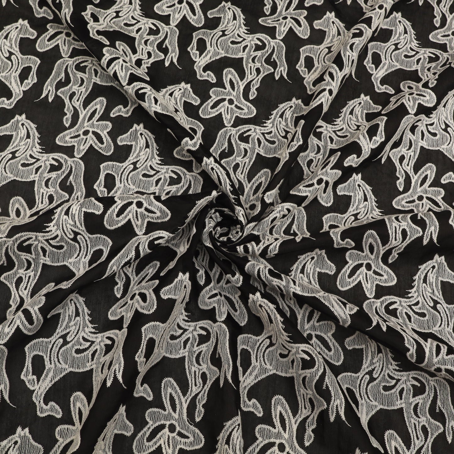 Chanderi Embroidery Fabric
