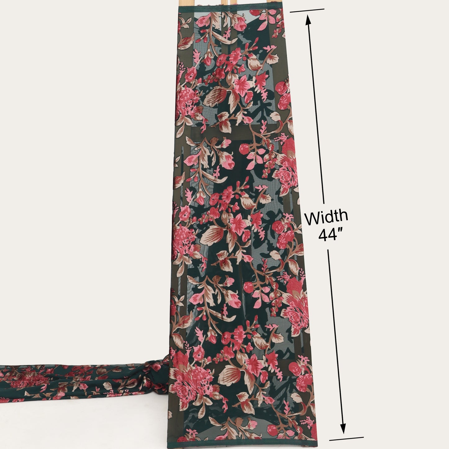 Floral Design Brasso Velvet Fabric