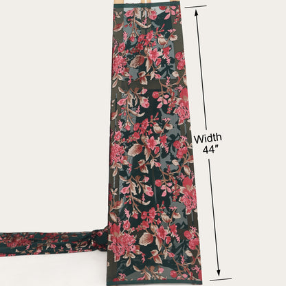 Floral Design Brasso Velvet Fabric