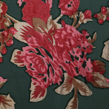 Floral Design Brasso Velvet Fabric