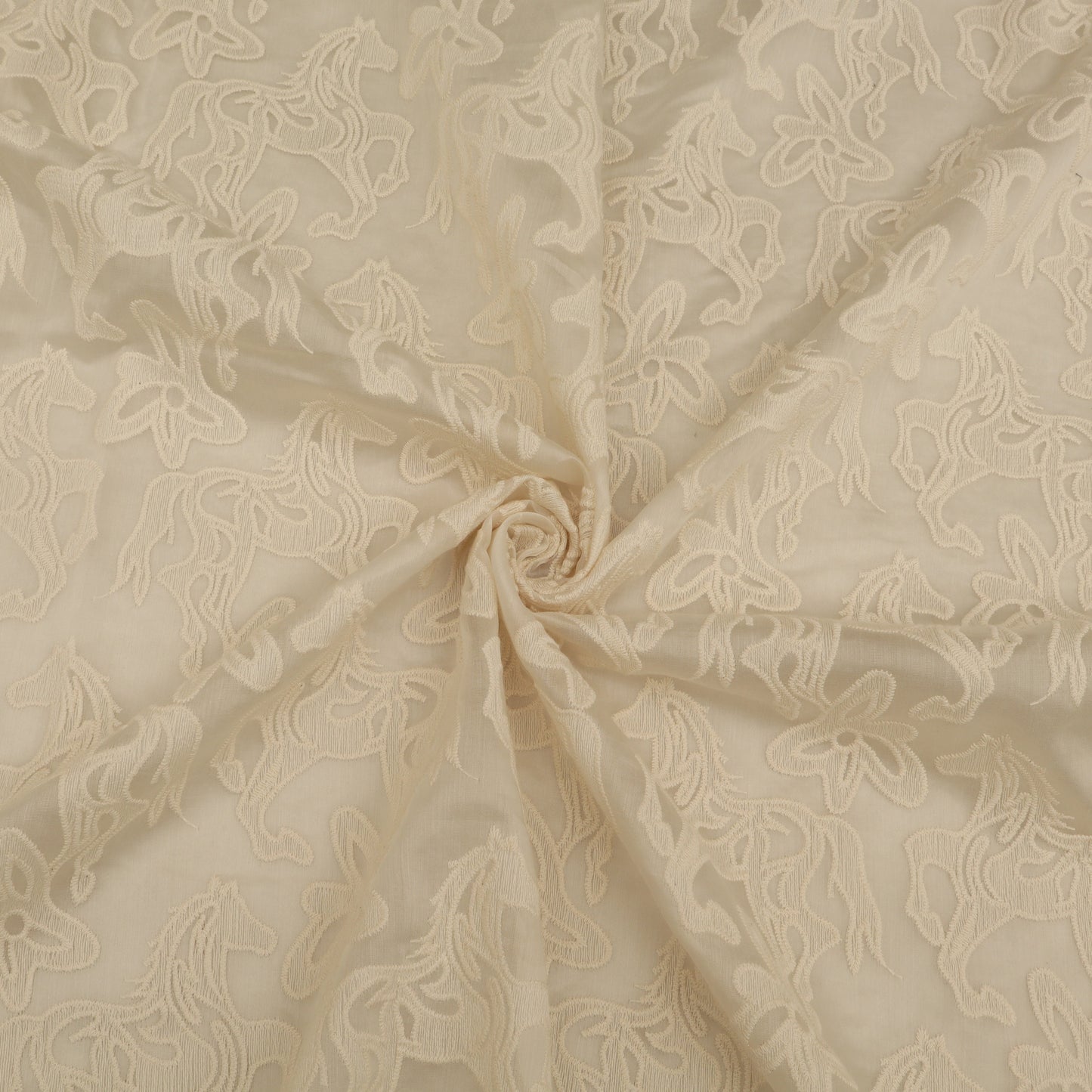 Chanderi Embroidery Fabric