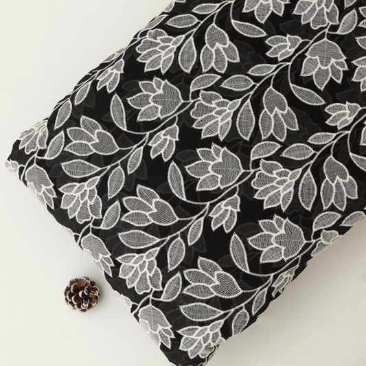 Chanderi Embroidery Fabric