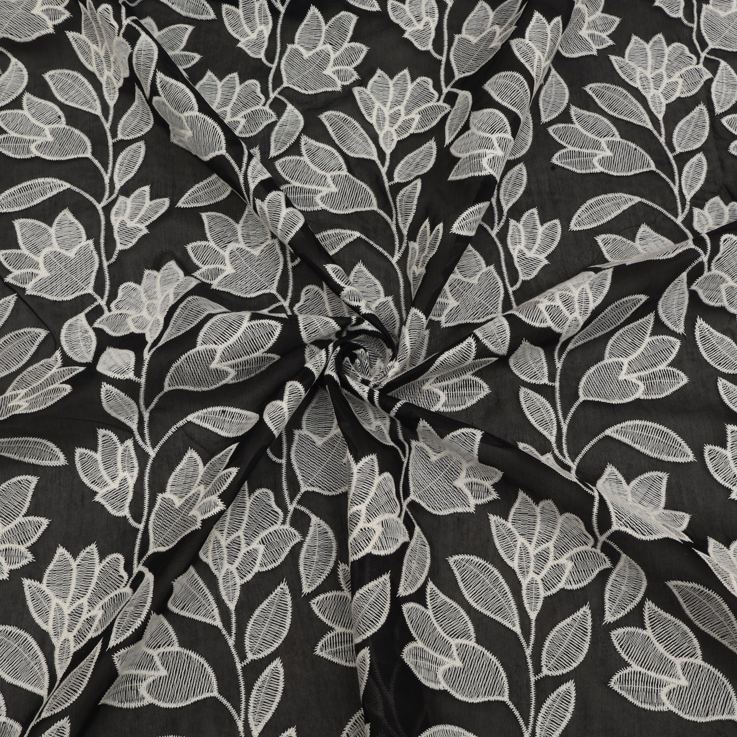 Chanderi Embroidery Fabric