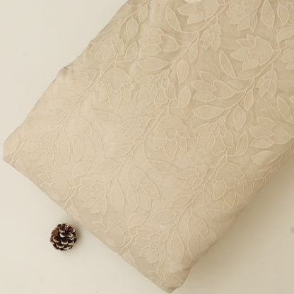 Chanderi Embroidery Fabric