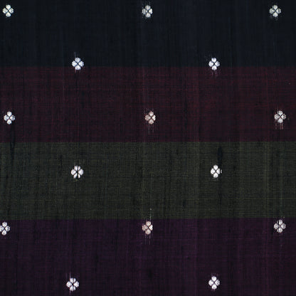 Multi Color Katan Dupion Brocade Fabric