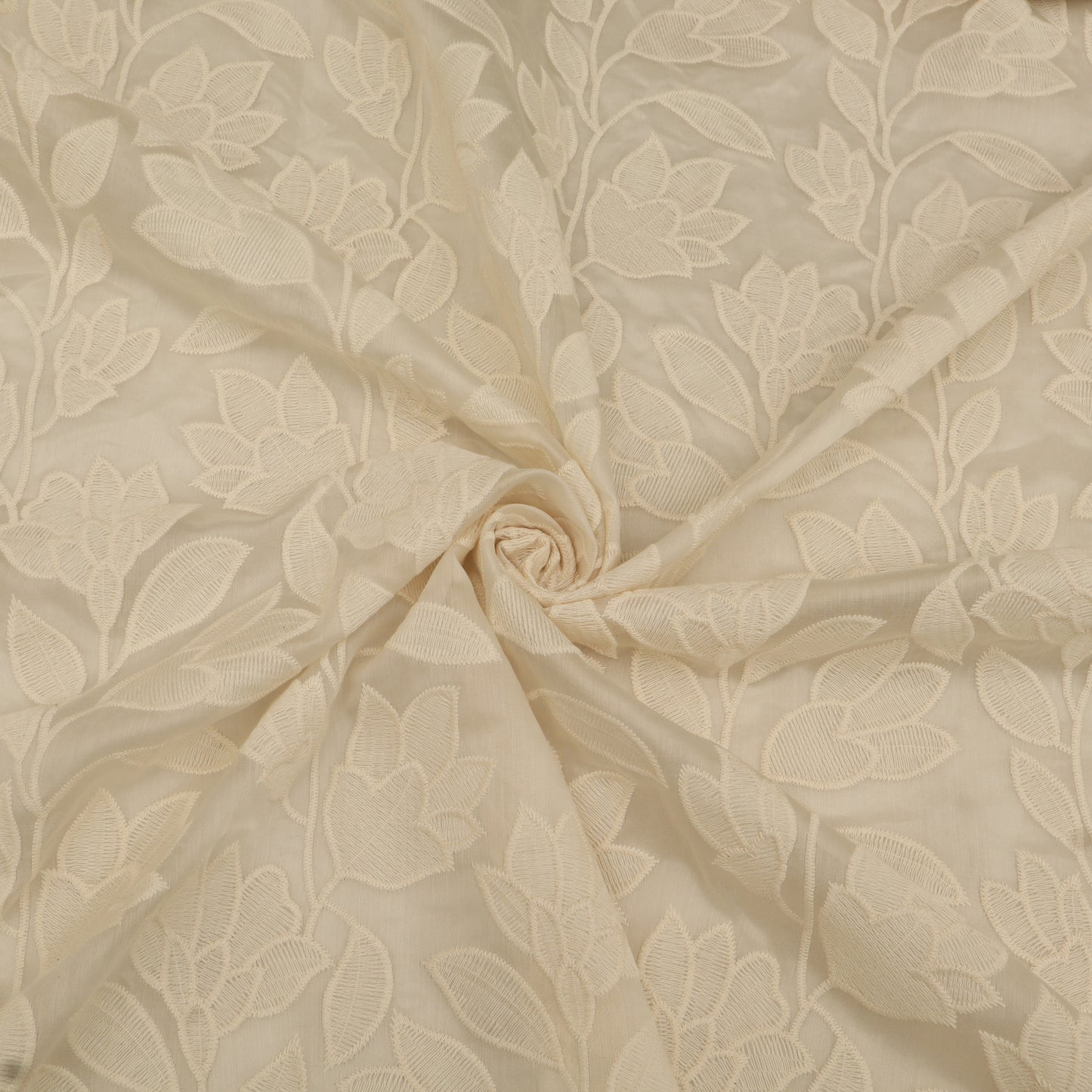 Chanderi Embroidery Fabric