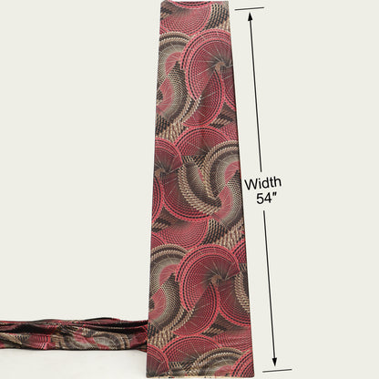 Blue, Gold And Maroon Color Brasso Velvet Fabric