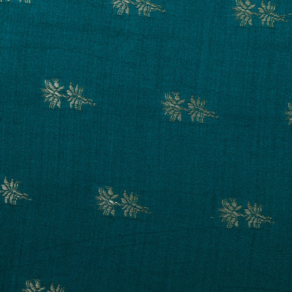 Rama Green Color Munga Brocade Fabric