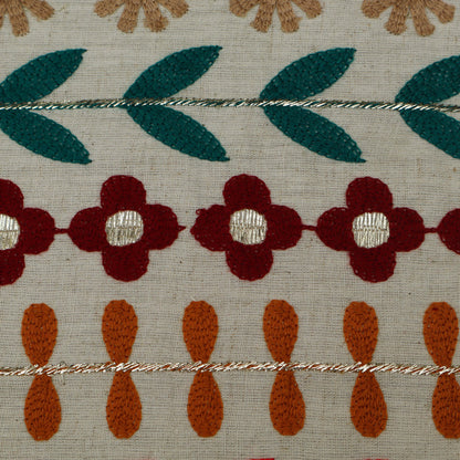 Colored Linen Embroidery Fabric